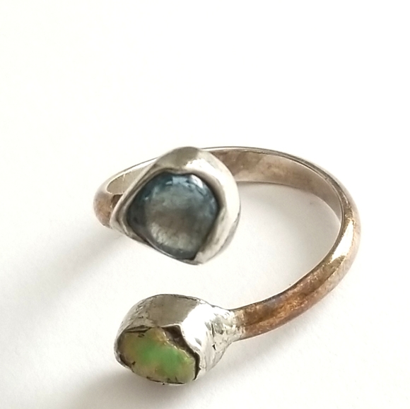 Free People Handcrafted Double Stone Wrap Ring - Picture 5 of 5